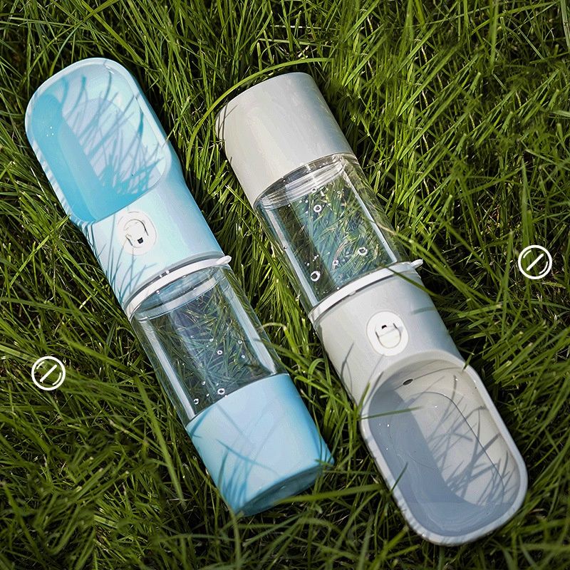 COD/Pet Water Bottle 2 in 1 Travel Botol Minum Makan  Anjing &amp; Kucing Hewan Portable Food &amp; Drink botol