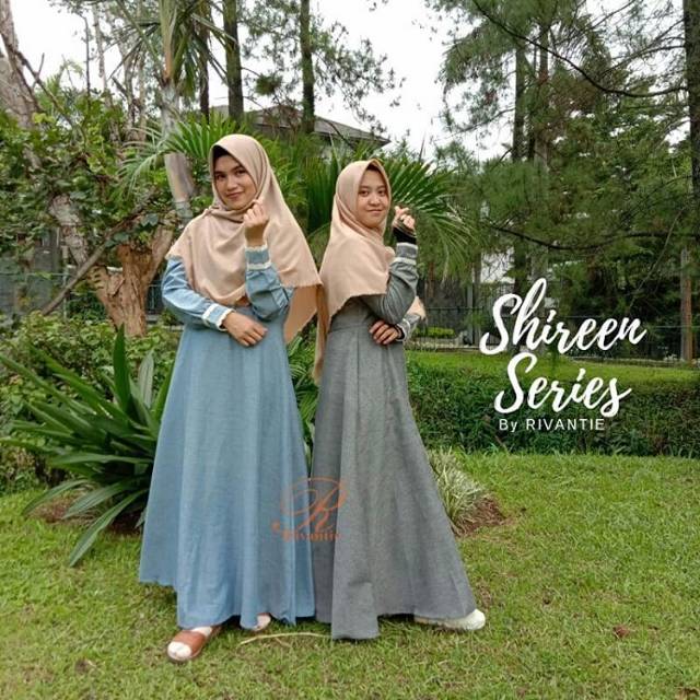 PROMO Gamis Rivantie Shireen / bahan serat kayu