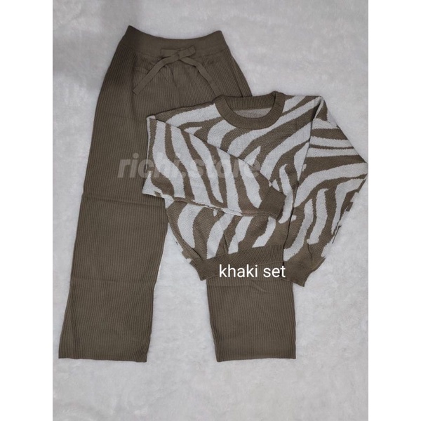 ONE SET KULOT ZEBRA