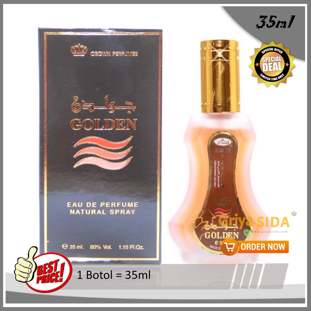 Parfum al rehab golden 35ml original minyak wangi alrehab spray PROMO!