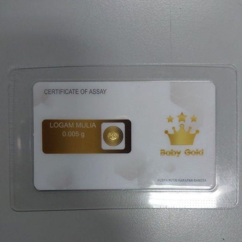BABY GOLD 0.005gr - Logam  Mulia 24k