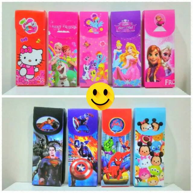 

KOTAK PENSIL KARAKTER / KOTAK PENSIL RAKIT / TEMPAT PENSIL / ATK / SOUVENIR ULTAH