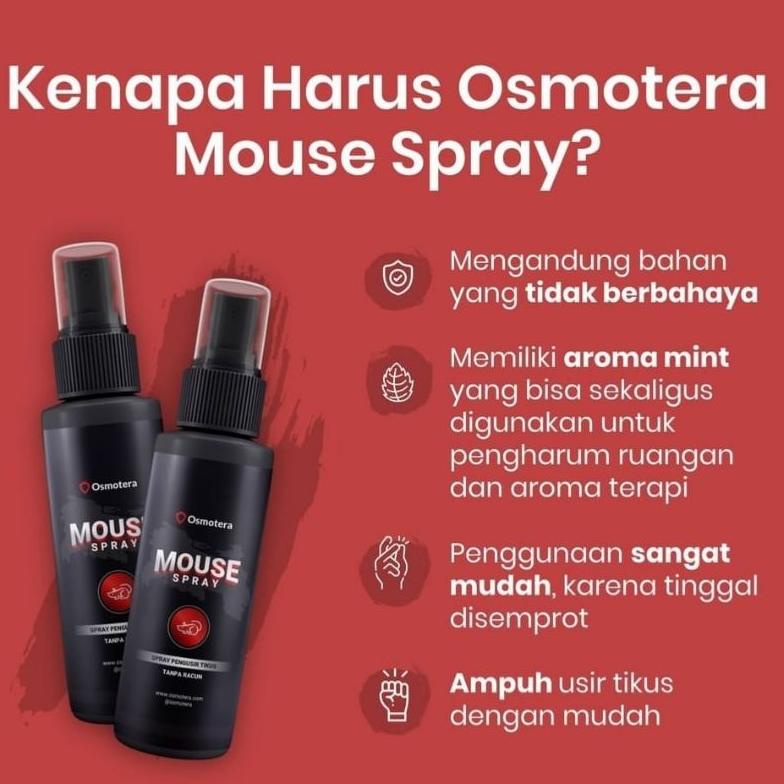 [PRODUK 9EKPI] Osmotera Mouse Spray Pengusir tikus tanpa bunuh DBA