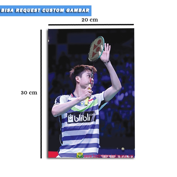 Poster Kayu Kevin Sanjaya/Hiasan DInding Kayu/Wall Decor/Poster Kevin Sanjaya