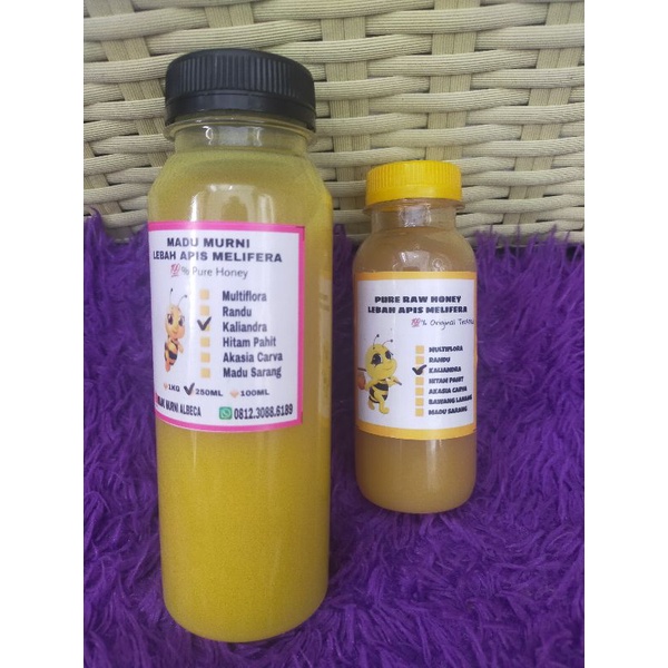 

MADU MURNI KALIANDRA KEMASAN 250 ml 100% pure honey