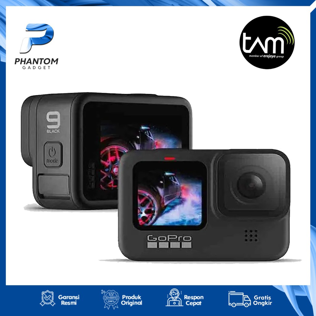 GoPro Hero 9 Black / Go Pro Hero 9 Black Action Camera  - Original Garansi TAM 1 Tahun