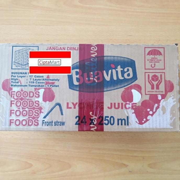 

Buavita Jus Leci / Lychee 24 x 250 ml | Minuman