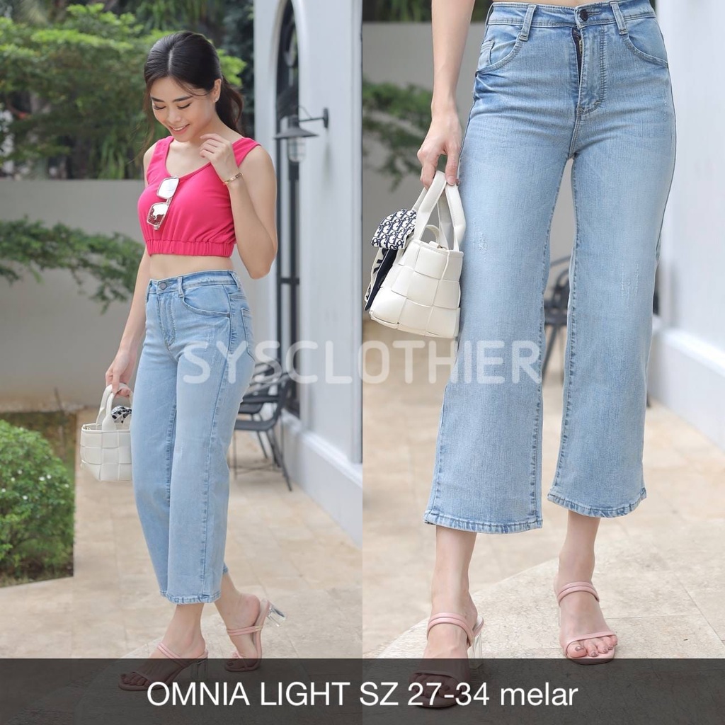 CELANA JEANS WANITA OMNIA KULOT JEANS-SYS CLOTHIER