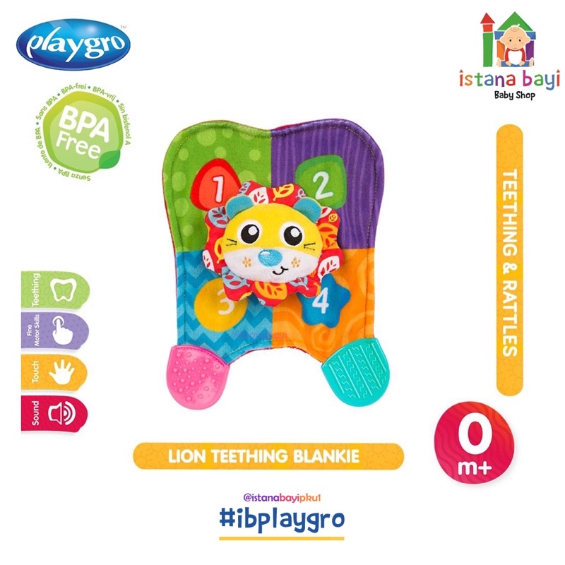 PLAYGRO LOOPY BALLOON TEETHING BLANKIE/TEETHER BAYI/MAINAN GIGITAN BAYI