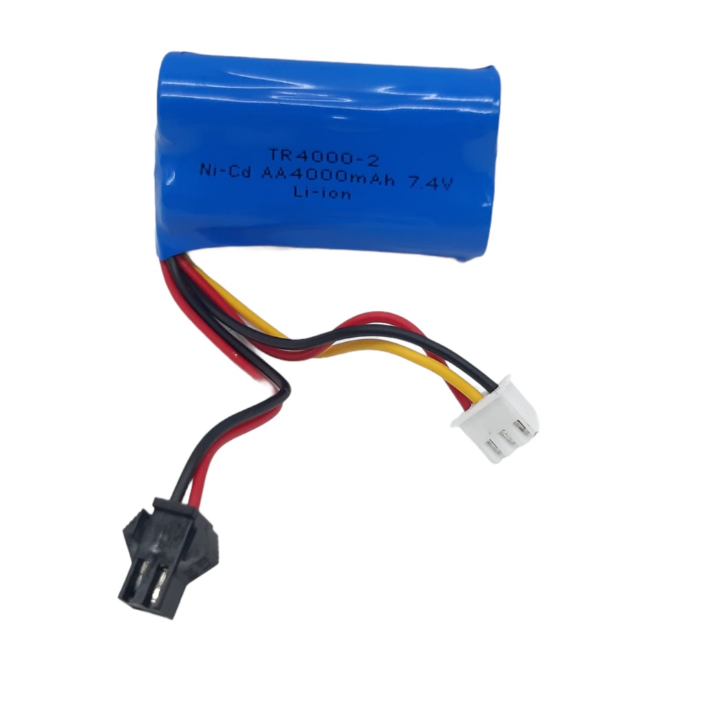 Baterai Mobil Remot/RC Double Socket Type 2x 14500 Li-ion 7.4volt - 4000mAh