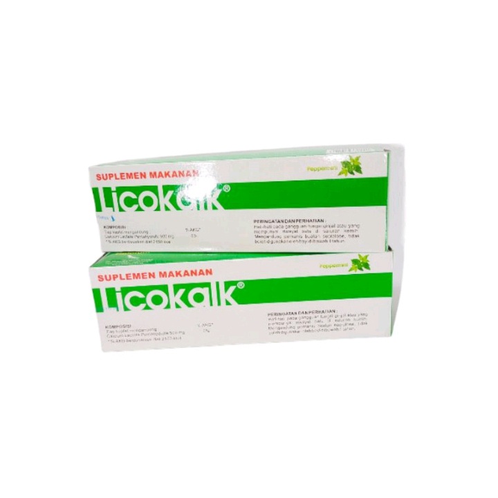 Licocalk Likokalk Calsium Lactate Kalsium Laktat 10tab