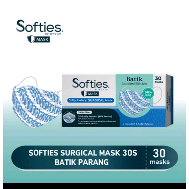 Softies Mask Surgical Batik 30s