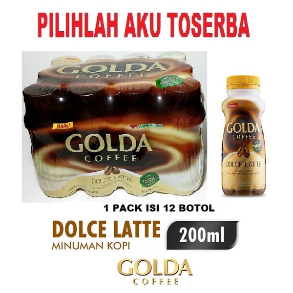 

GOLDA Minuman Kopi Dolce Latte 200 ml - ( 1 pack isi 12 btl )