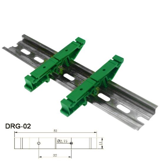 Jual Drg 02 Pcb Din Rail Holder Adapter Industrial Circuit Board Mounting Bracket Base Clip 6505