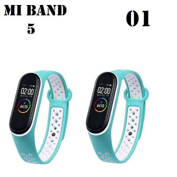 Strap Miband 5 / Mi Band 5 strap dual Warna Kualitas Original - STRAP 01