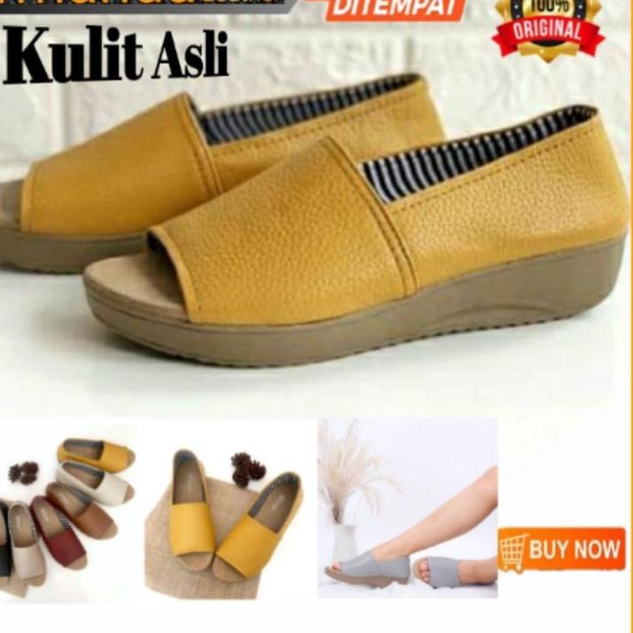 Modern.. Sepatu Sandal Kulit Wanita Asli Garut Ori Original Terbaru Papirut Asli Garut