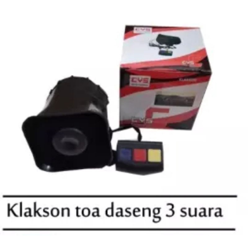 [COD] KLAKSON TOA 3 SUARA 12 VOLT