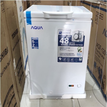 CHEST FREEZER AQUA AQF-120HC / FREEZER BOX AQUA AQF 120 HC / LEMARI PEMBEKU 100 LITER