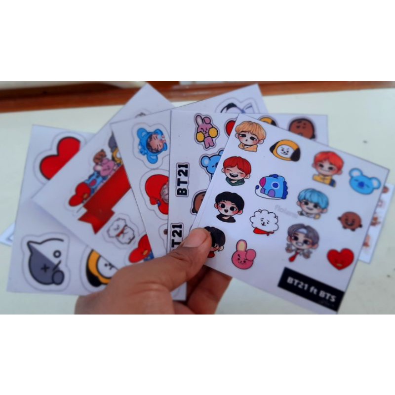

STIKER BT21 TUMBLR 10cm x 10cm