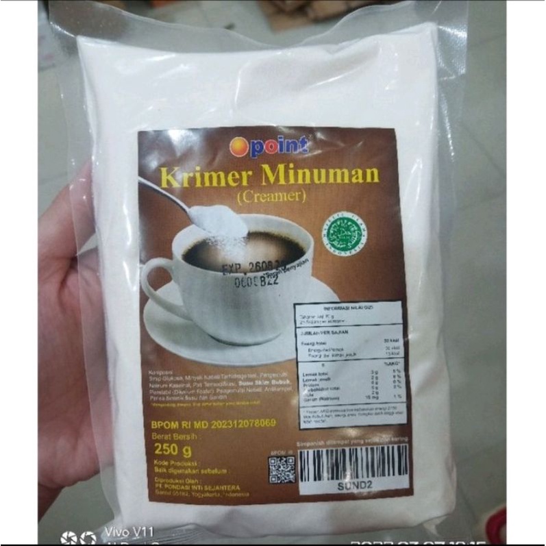 Point Krimer Minuman 250gr / Creamer Bubuk / krimer bubuk