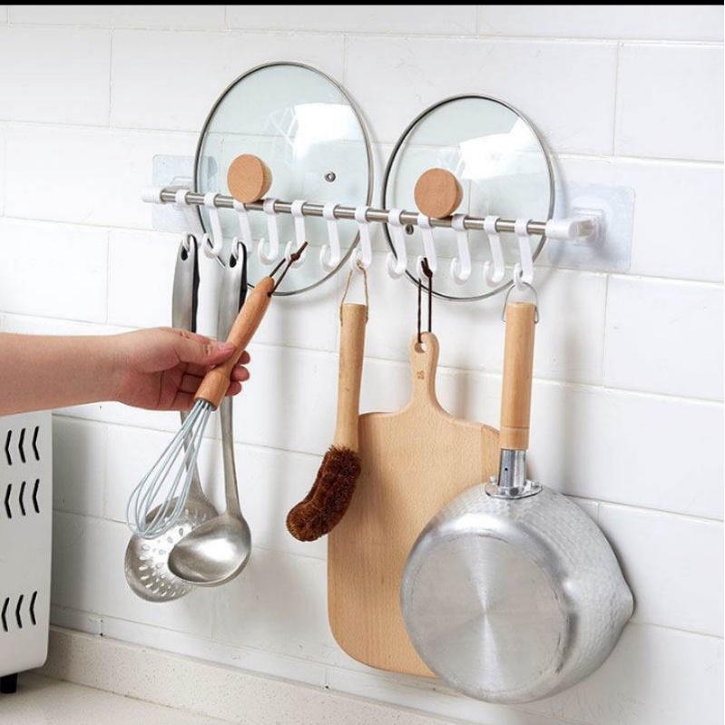 rak gantung alat dapur rak tempel rak dapur stainless steel