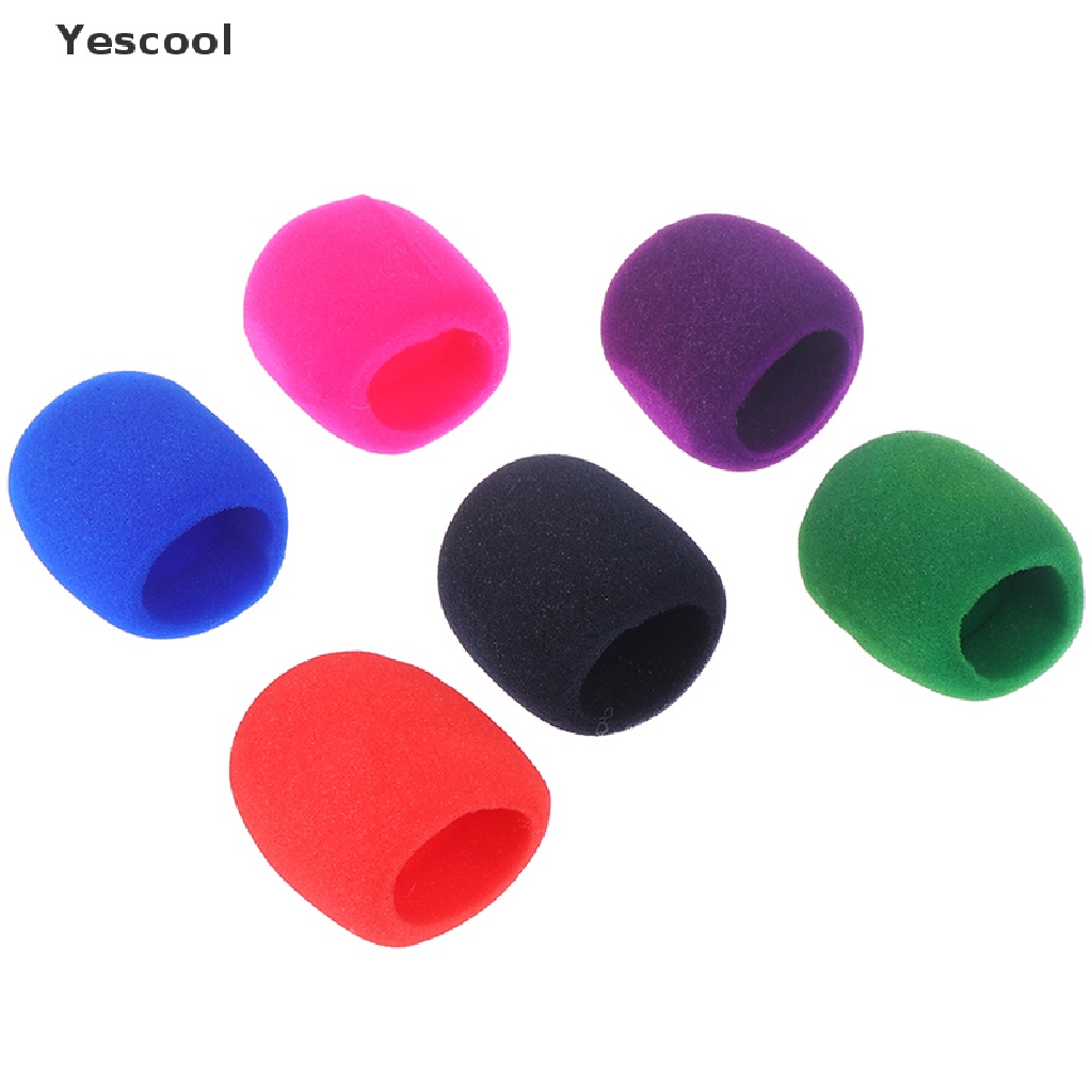 Yescool 5pcs Cover Spons Busa Cover Microphoneheadset Untuk Rekaman