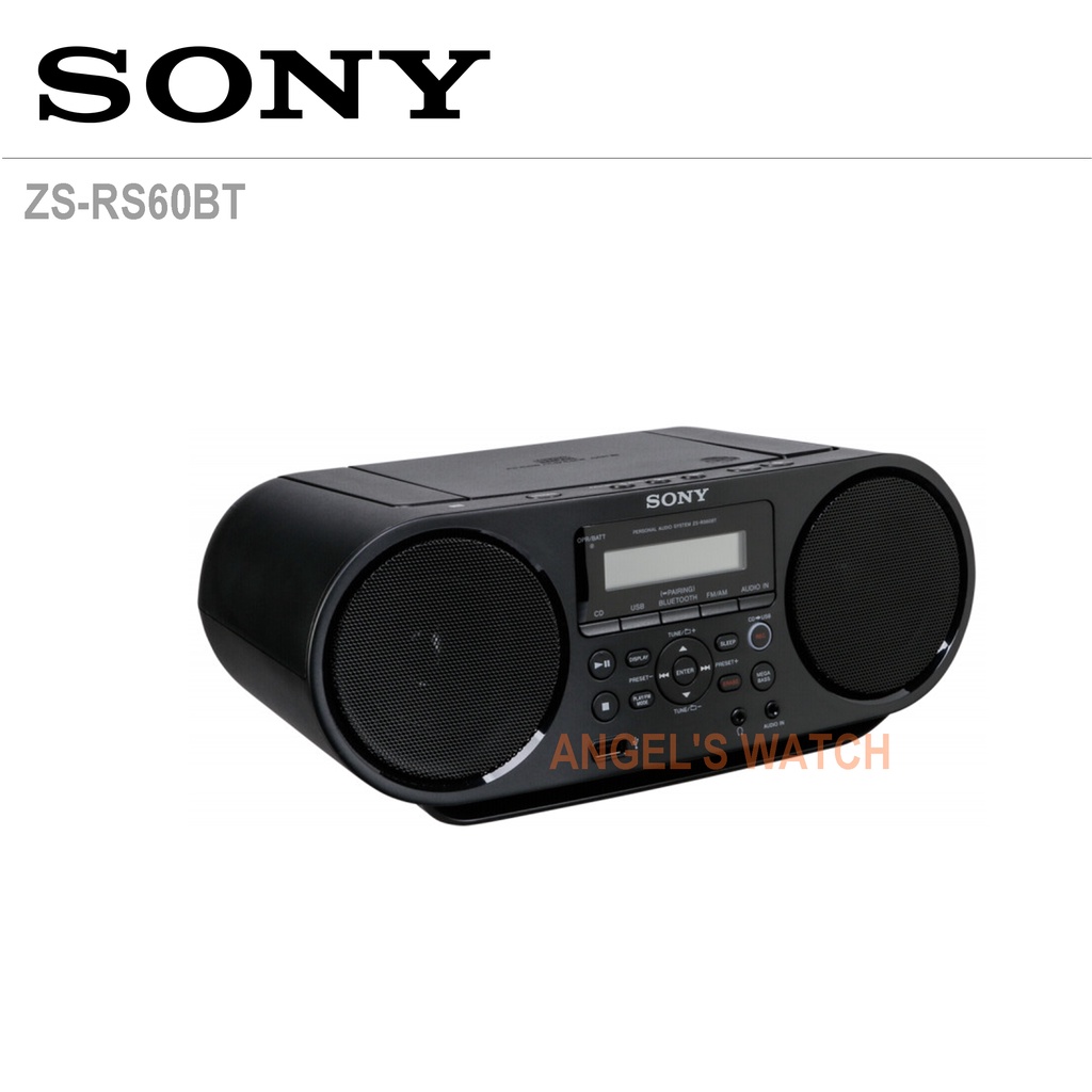 RADIO SONY ZS-RS60BT bluetooth &amp; portable CD boombox Original CD Player BLUETOOTH RADIO