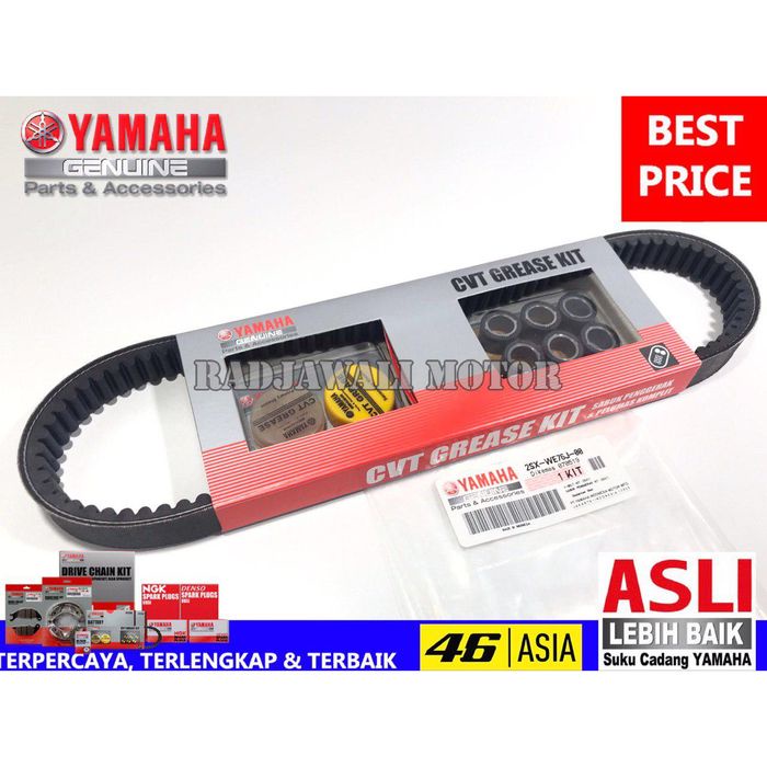 OTOMOTIF SPARE PART MOTOR RJ1719 VANBELT V-BELT SET NEW SOUL GT125