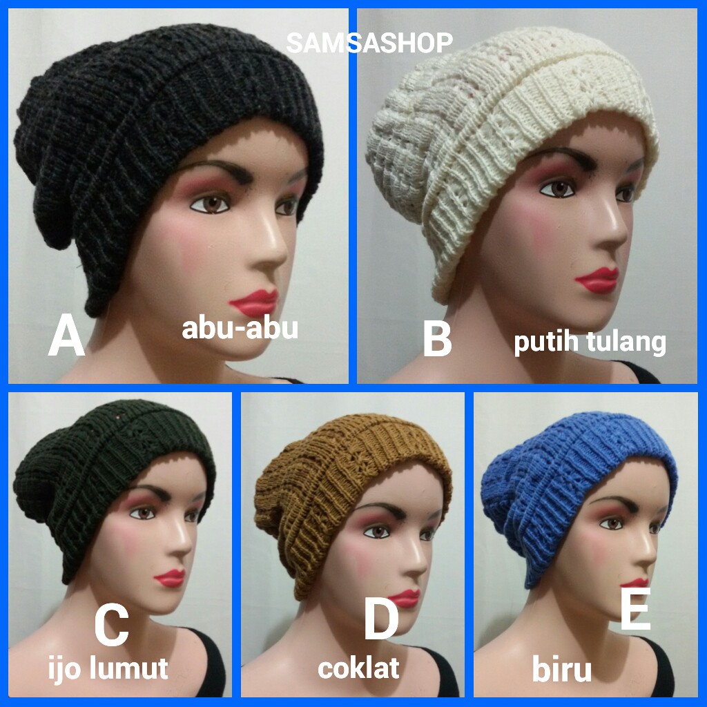 Topi Rajut Non Pet/Ciput Topi Rajut/topi nenek