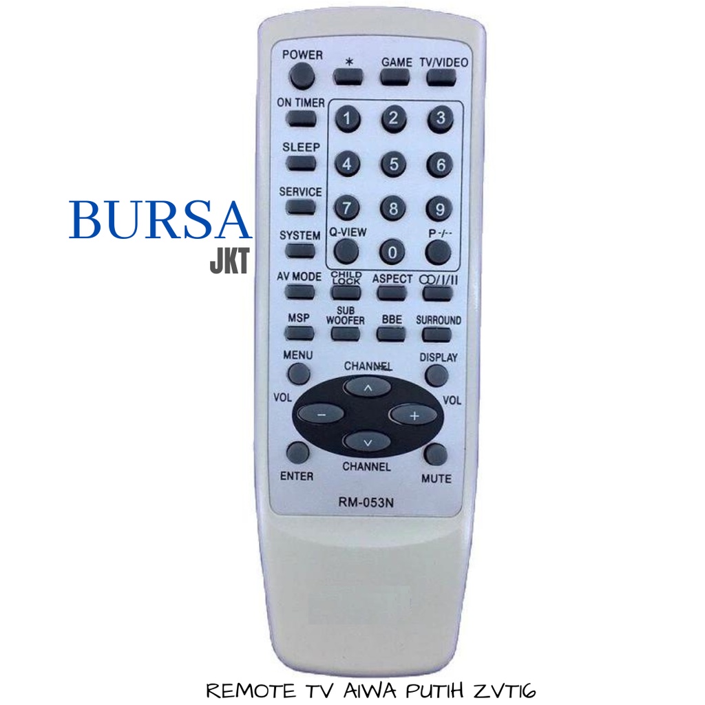 REMOTE TV AIWA TABUNG ANALOG