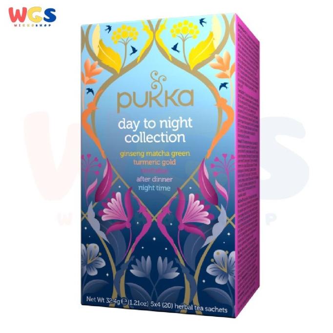 

Pukka Day to Night Five Organic Herbal Teas 20 sachets 32.4g