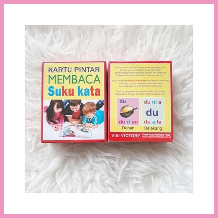 FLASHCARD KARTU PINTAR MEMBACA SUKU KATA MURAH