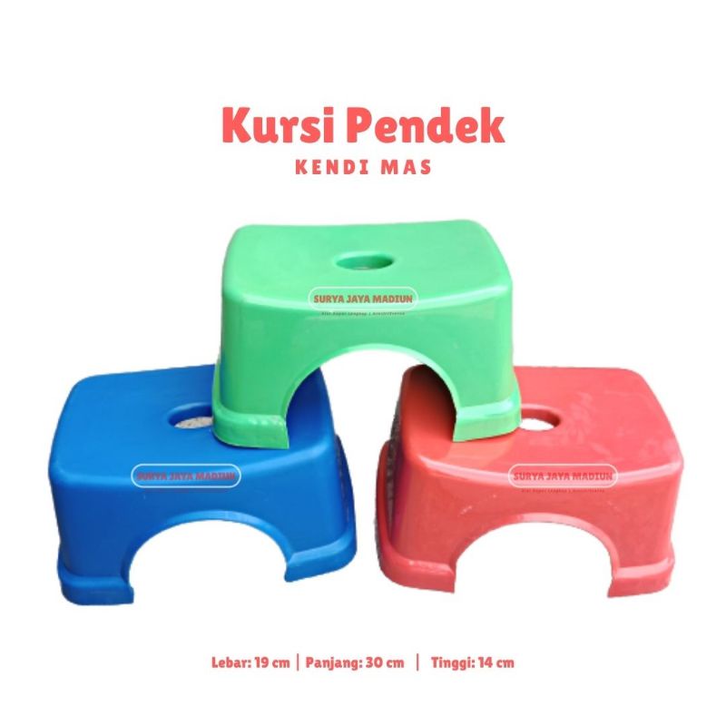 Kursi Pendek | Bangku Plastik | Dingklik Duduk Warna