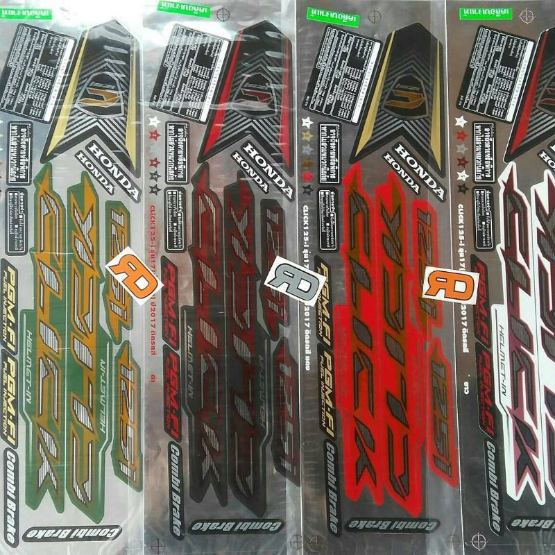 Striping Honda Click 125 Premium 2017 Thailand Vario 125 150