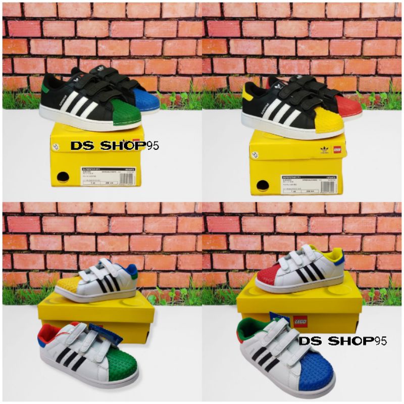 sepatu anak adidas superstar x lego / sepatu anak / sepatu adidas superstar