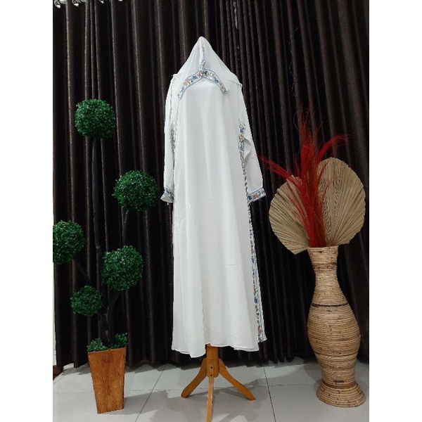 READY ABAYA PUTIH ORI LAROSA/ABAYA PUTIH JUMBO/GAMIS PUTIH JUMBO/ABAYA PUTIH LEBARAN