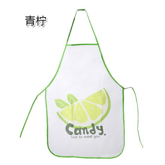 CLBU celemek plastik apron dapur motif buah fruit waterproof anti air