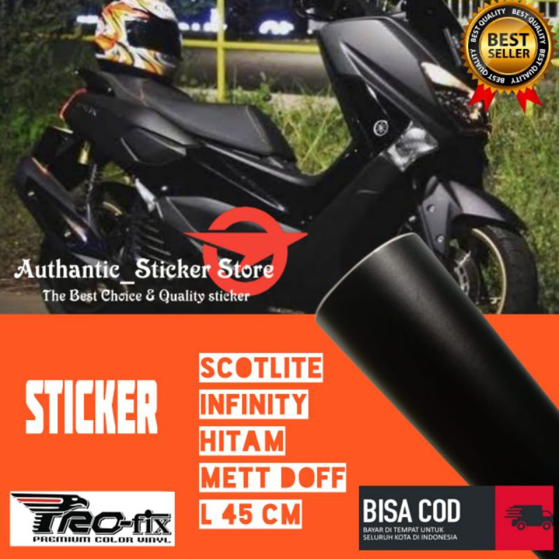 Stiker skotlet metalik krom hitam doff scotlite mett chrom doff hitam mengkilap merk maxdecal