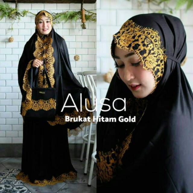 MUKENA BALI ALUSA BLACK SERIES BY ALUSA BALI