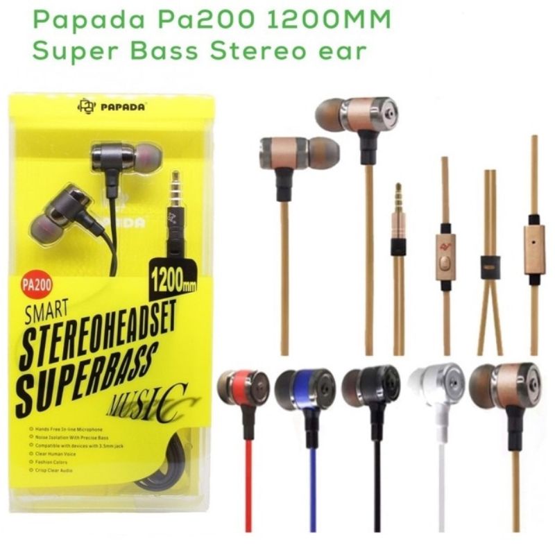(Papada semua seri) Headset Papada PA200 / PA200+ jack TYPE-C / PA203 jack TYPE-C / PA 205 jack TYPE