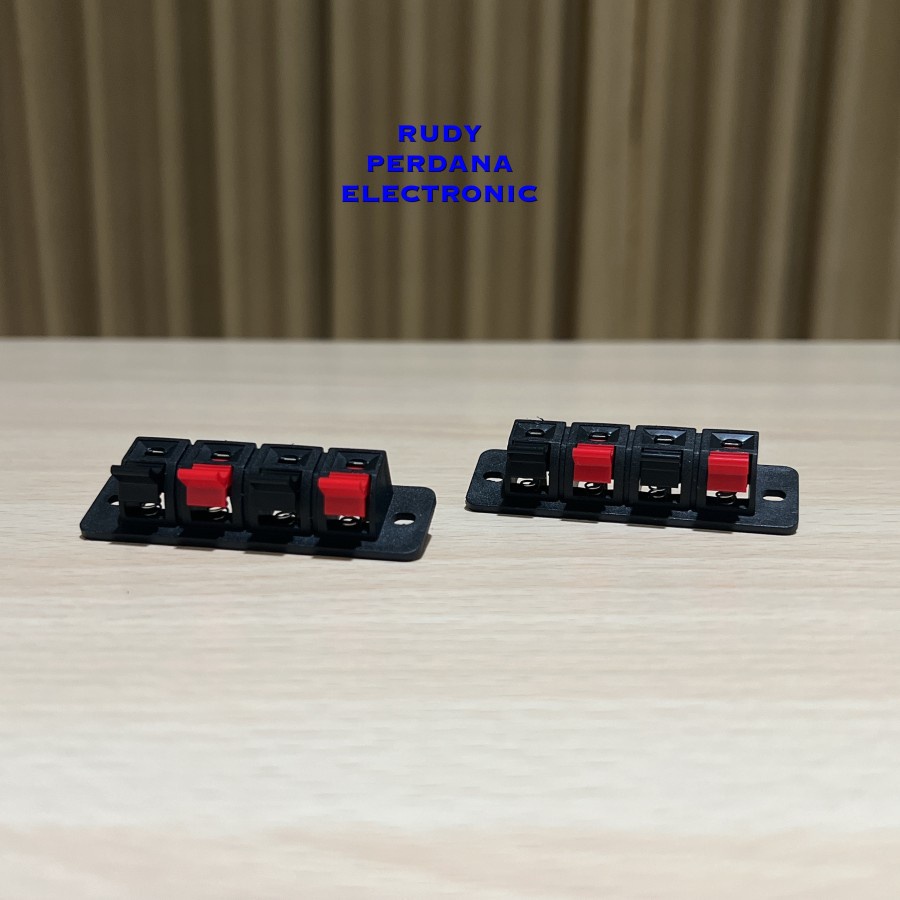 TERMINAL SPEAKER JEPIT 4 PIN 4P SEGI KOTAK KECIL
