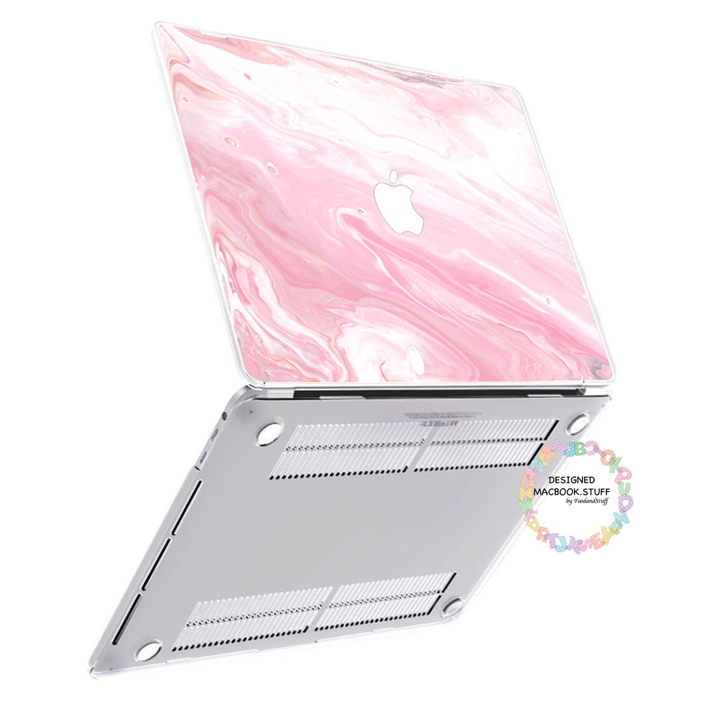 CUSTOM Case MACBOOK MARBLE PINK NEW AIR PRO RETINA 11 12 13 14 15 16 INCH NON /  WITH CD ROOM / TOUCHBAR / TOUCH ID / M1 2020 2021 2022