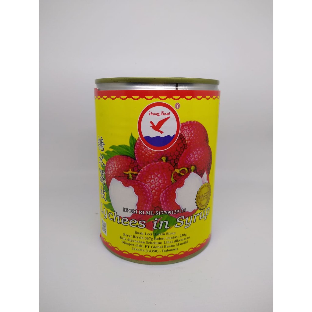 

Lychees in syrup Herring