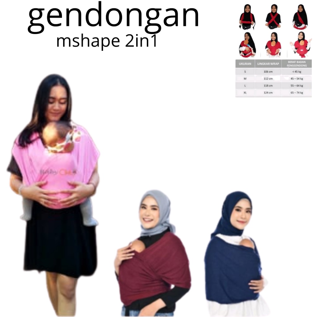 GENDONGAN BAYI M SHAPE TERBARU 2022 GENDONGAN KEKINIAN GENDONGAN NAGITA SLAVINA GENDONGAN BAYI PERLENGKAPAN BAYI GENDONGAN GENDONGAN HIPSET