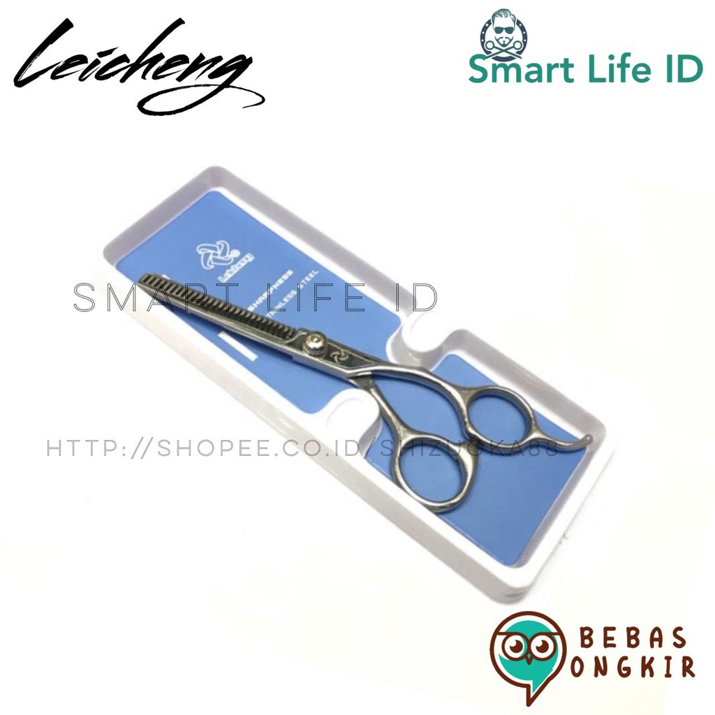 Gunting Set Potong Dan Sasak Rambut Set Bahan Full Stainless Steel Berkualitas Premium Leicheng