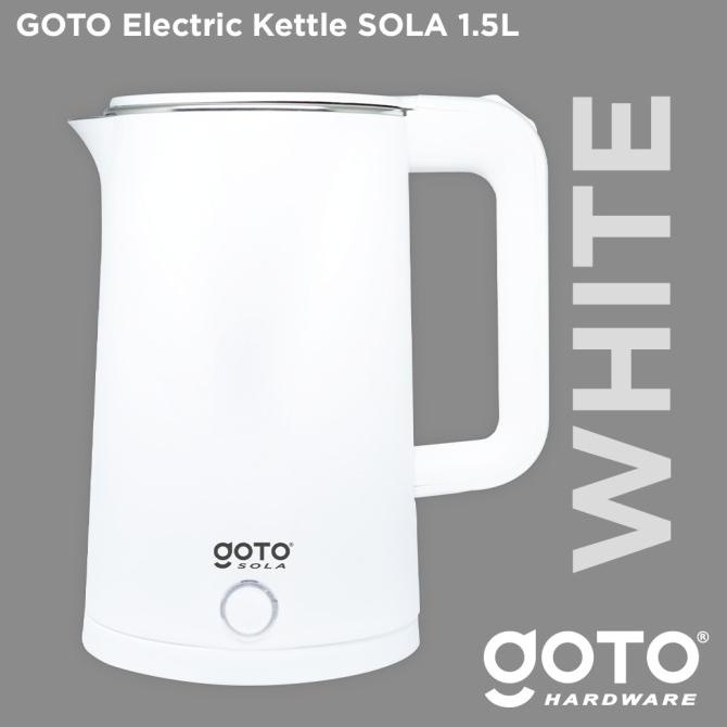 Goto Sola Electric Kettle Teko Listrik Pemanas Air Stainless Steel