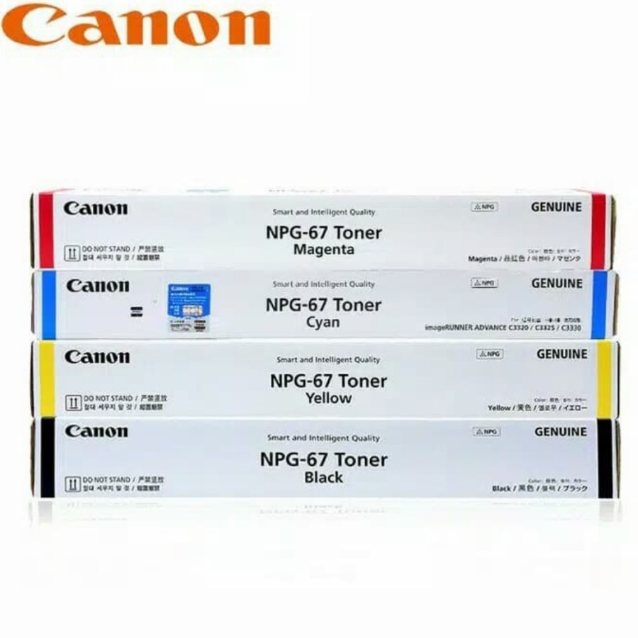 toner canon npg 67 BLACK, CYAN , MAGENTA, YELLOW