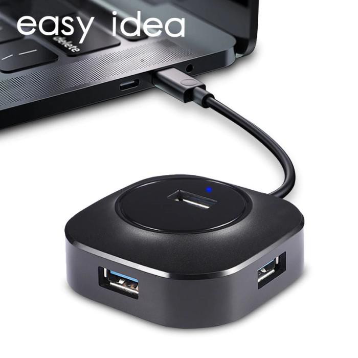 

PROMO - iMice USB HUB Type C Splitter 4 Port + 1 Micro USB - GL3510 - Black