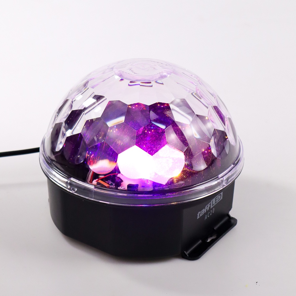 Lampu Disco TaffLED AC20 Proyektor LED Crystal Magic Ball Disco Light 20W