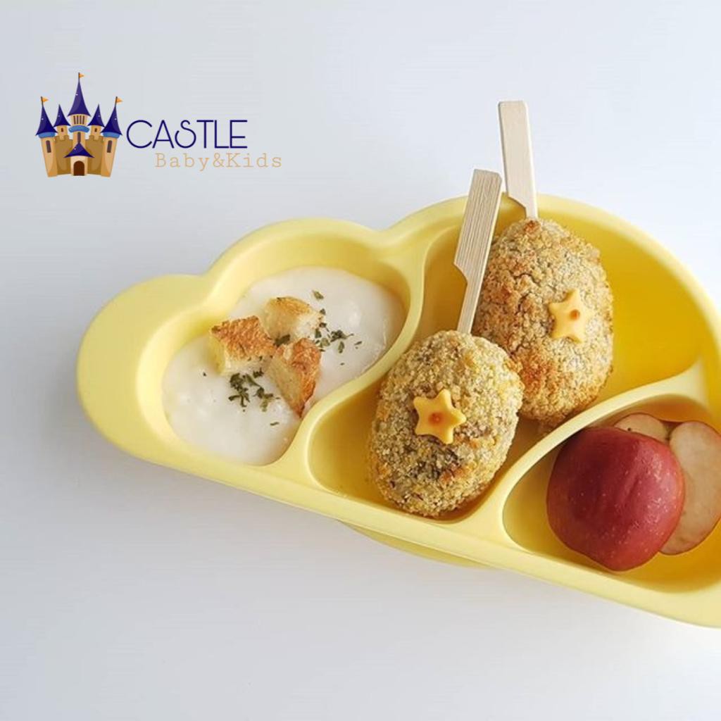 Castle - Gureumi Platter 3 Device Plate - Tempat Makan Anak Mothers Corn